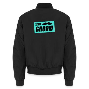 team_groom- - Bomber unisexe - noir - Dos - AI Model Male 185 light (185cm)