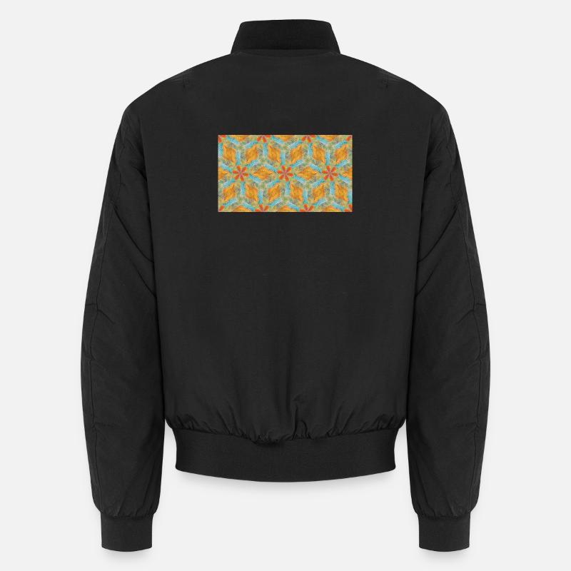 Marée d’automne kaléidoscope Bomber unisexe