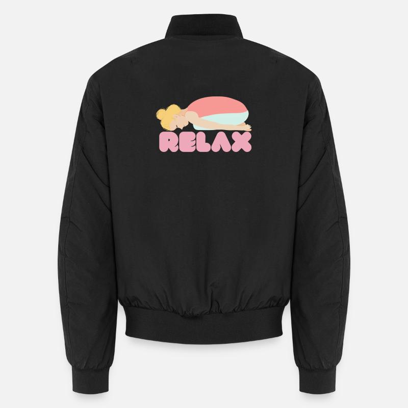 Pastel Sleep Relax Illustration Bomber unisexe