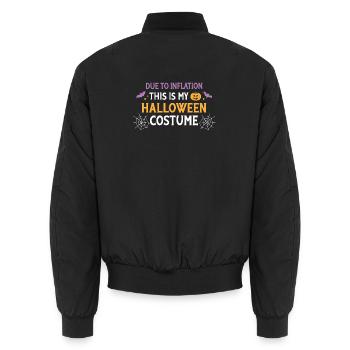 Kostüm-Halloween-Inflation - Unisex Bomberjacke - Schwarz - Hinten - AI Model Male 185 light (185cm)