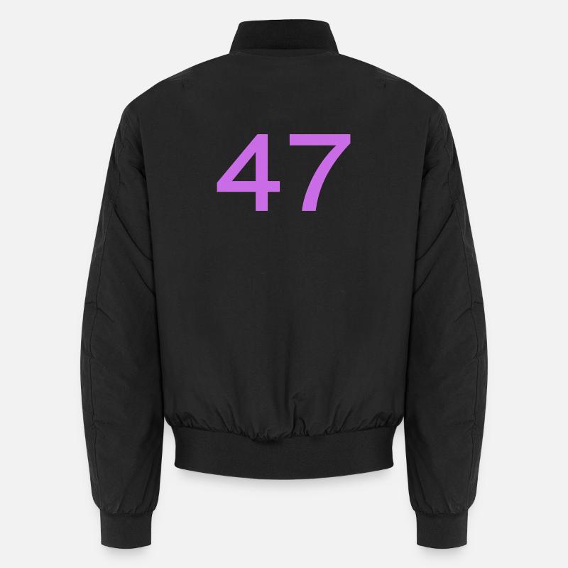 47 - Unisex Bomber Jacket - black