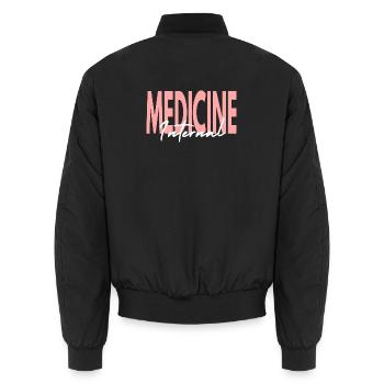 Innerer Mediziner Arzt Gift - Unisex Bomberjacke - Schwarz - Hinten - AI Model Male 185 light (185cm)