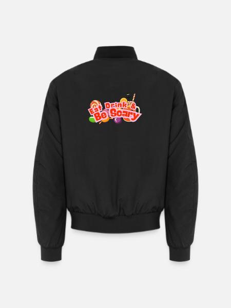Essen, Trinken & Sei Gruseliges Halloween-Tee - Unisex Bomberjacke - Schwarz