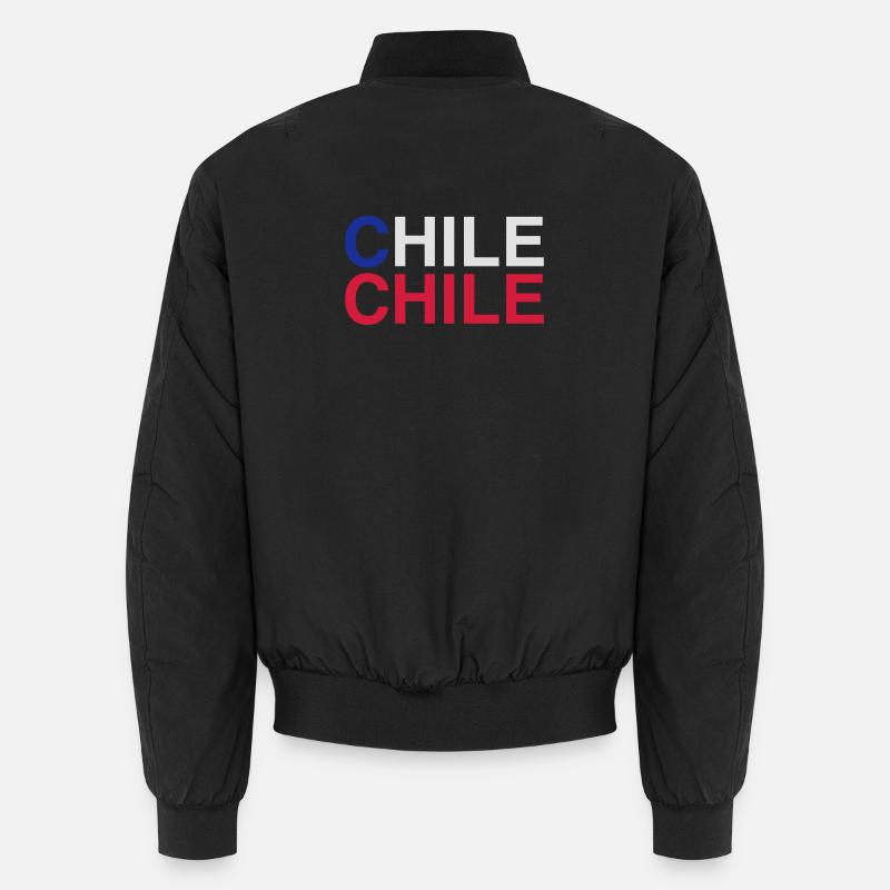 Drapeau du Chili - Bomber unisexe - noir