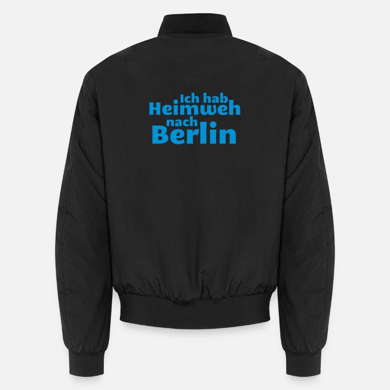 Berlin - homesick for Berlin - Unisex Bomber Jacket - black