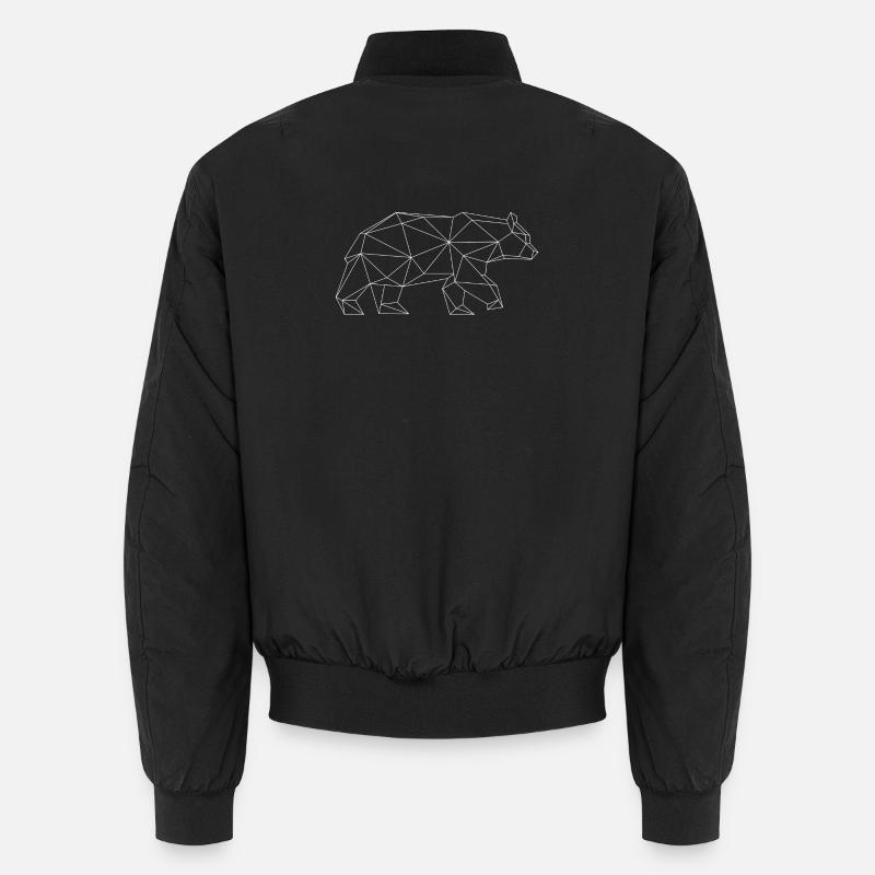 Ours grizzly design de l’ours (blanc) Bomber unisexe