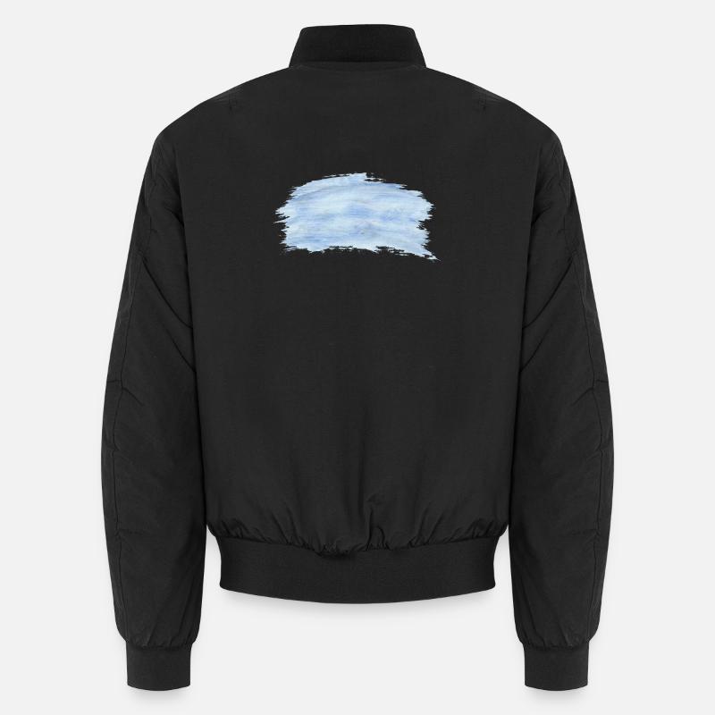 Background Blau Schwarz Unisex Bomberjacke
