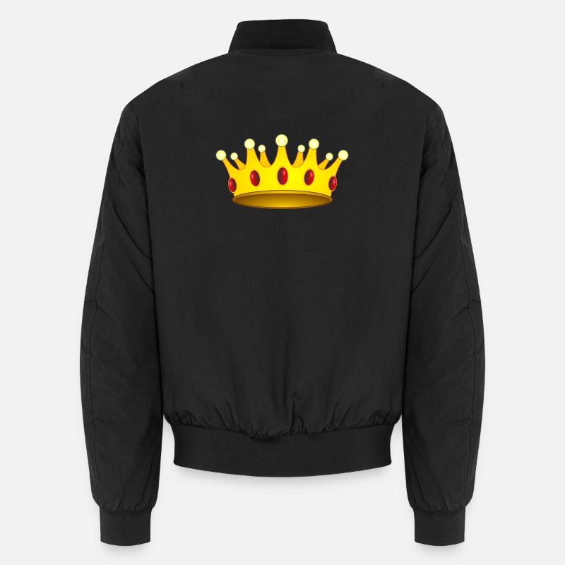 Krone für König oder Königin Unisex Bomberjacke