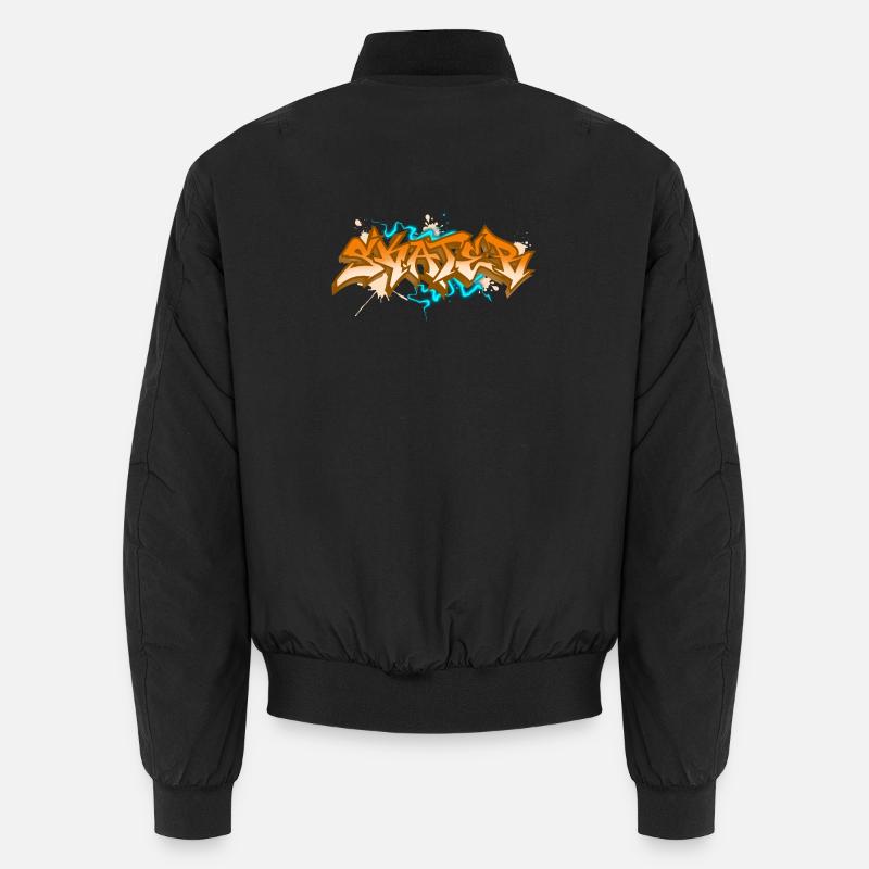 Skater Skateboard Skate Graffiti - Unisex Bomberjacke - Schwarz