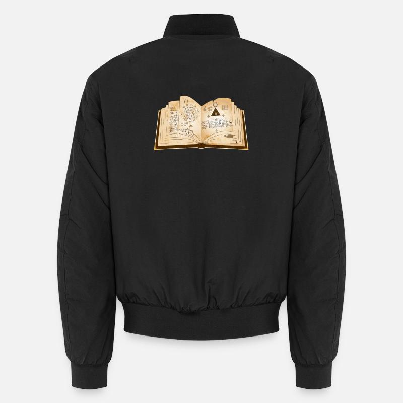 ancient magic book with ancient spells Unisex Bomber Jacket