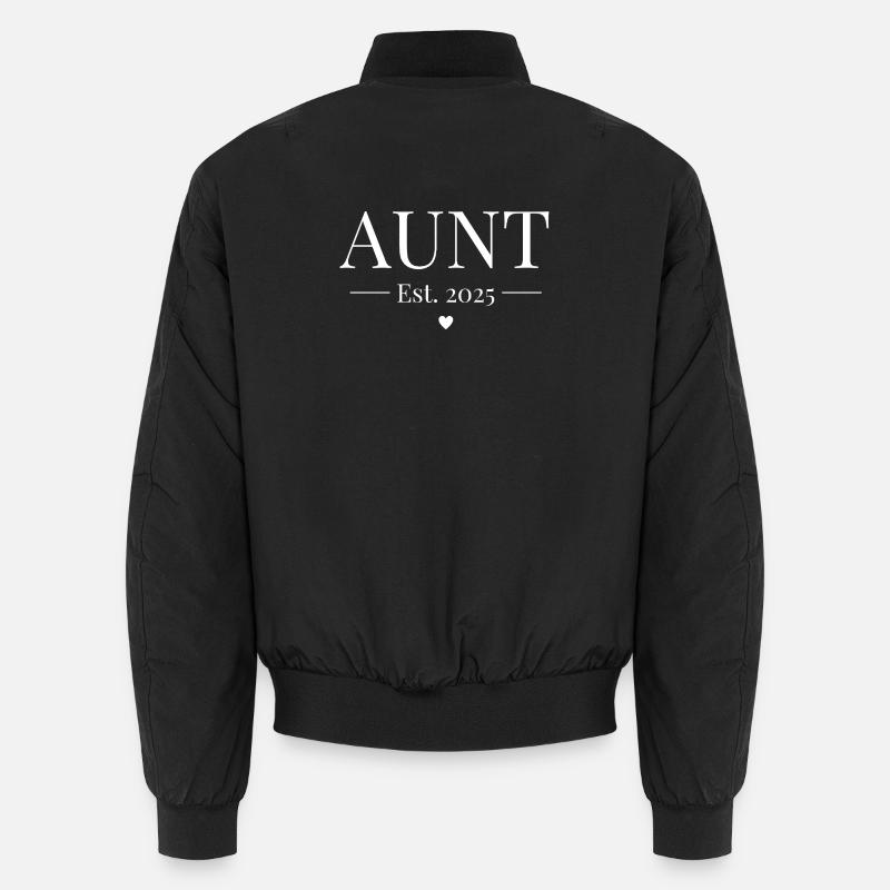 Aunt Established 2025 - Unisex Bomber Jacket - black