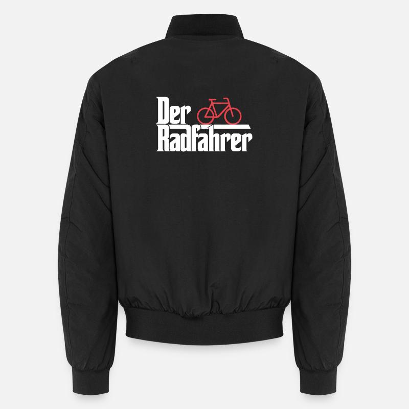 Der Radfahrer - Unisex Bomberjacke - Schwarz