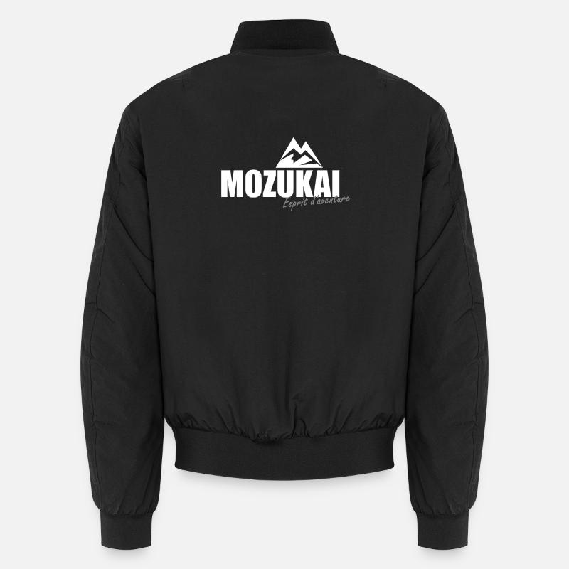 OFFIZIELLES weißes MOZUKAI-Logo Unisex Bomberjacke