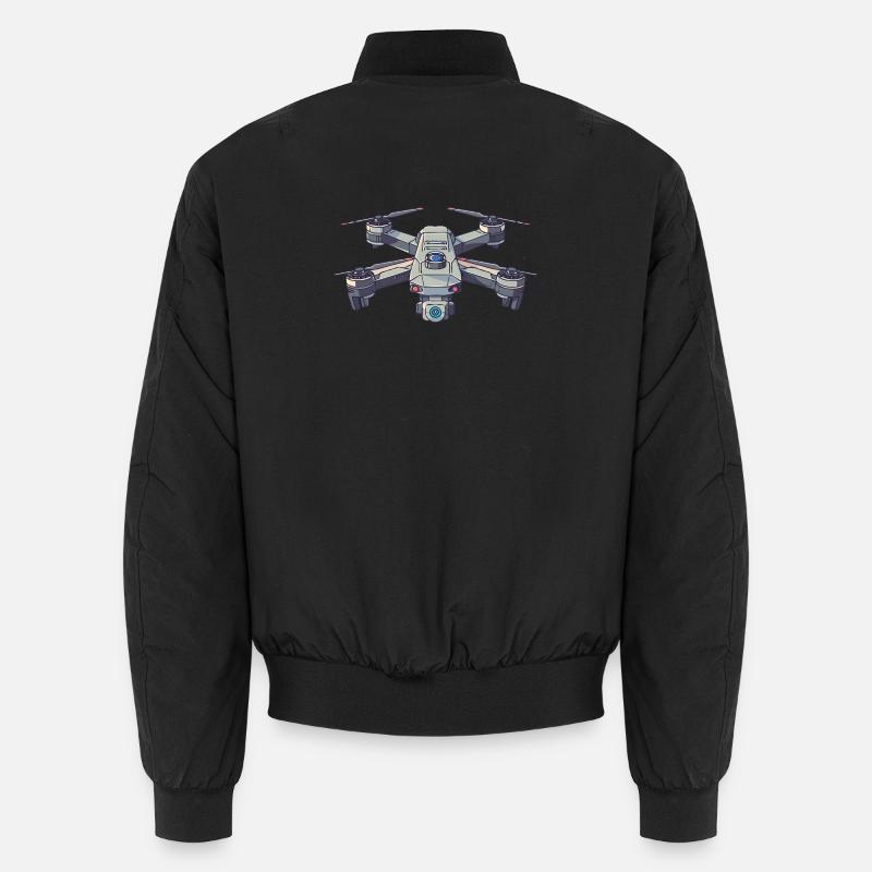 Futuristic drone illustration Unisex Bomber Jacket