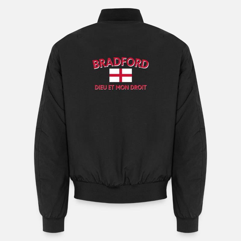 Drapeau de Bradford avec devise Bomber unisexe