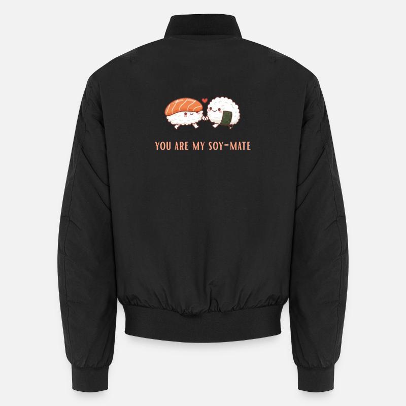 Duo amour de sushi Soja âme sœur Bomber unisexe