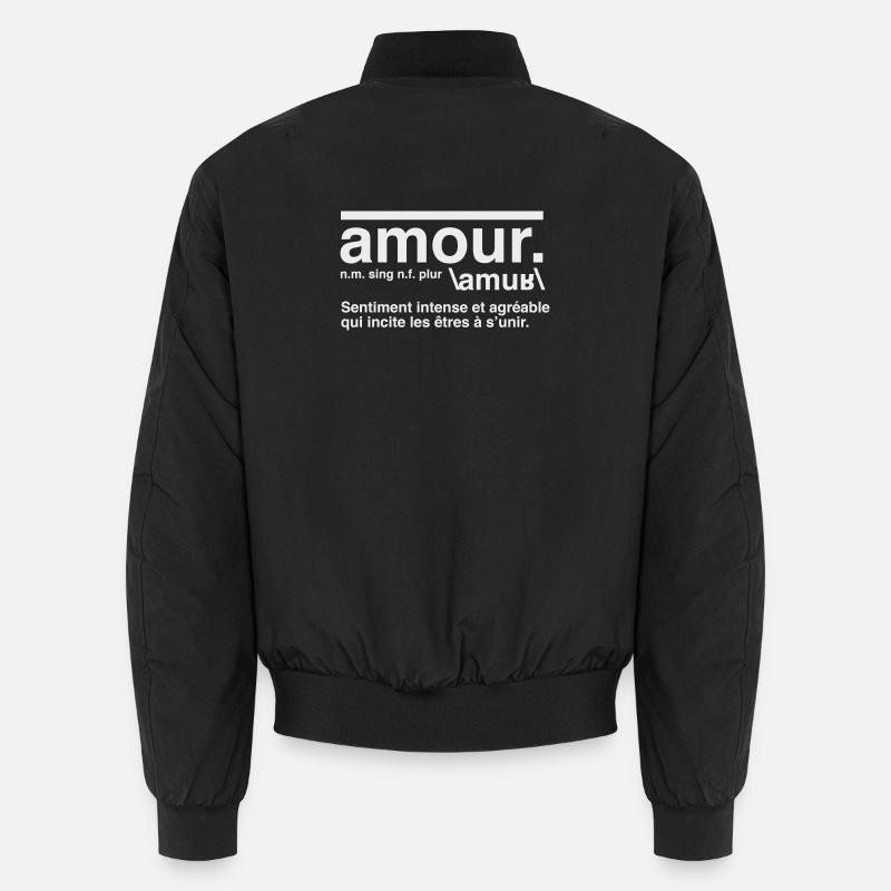 Amour Définition Style Dictionnaire  Bomber unisexe