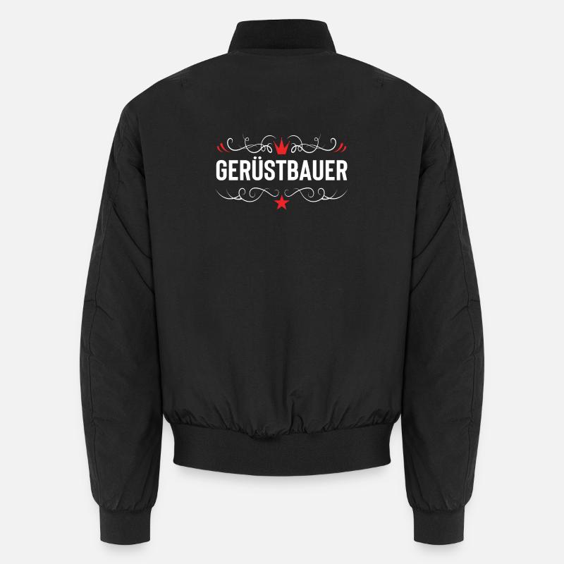 Gerüstbauer Beruf - Unisex Bomberjacke - Schwarz