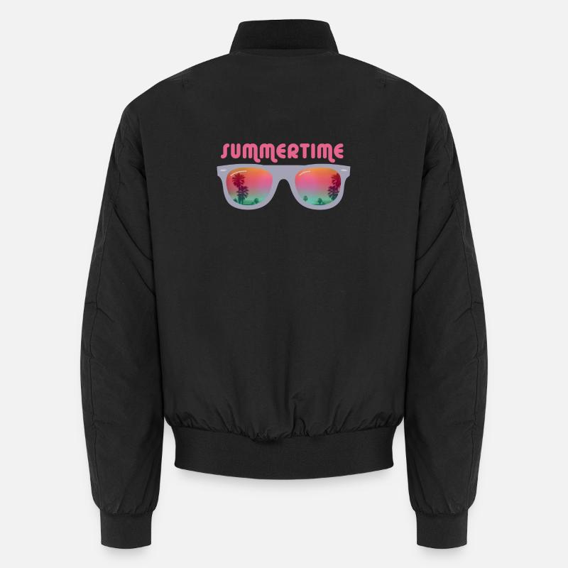 Summertime - Sunglasses Unisex Bomber Jacket