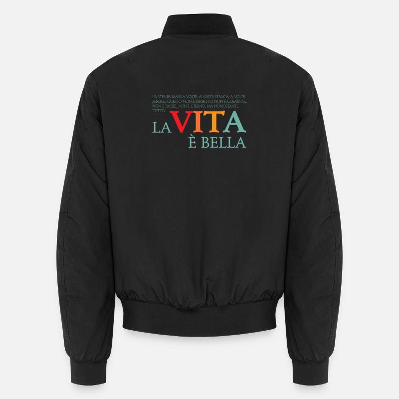 La vita e bella - Bomber unisexe - noir