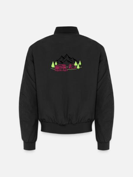 Vacances à la montagne - Bomber unisexe - noir
