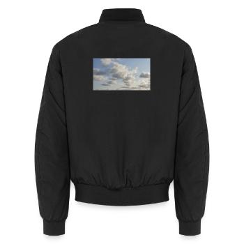 Nuages doux du ciel - Bomber unisexe - noir - Dos - AI Model Male 185 light (185cm)