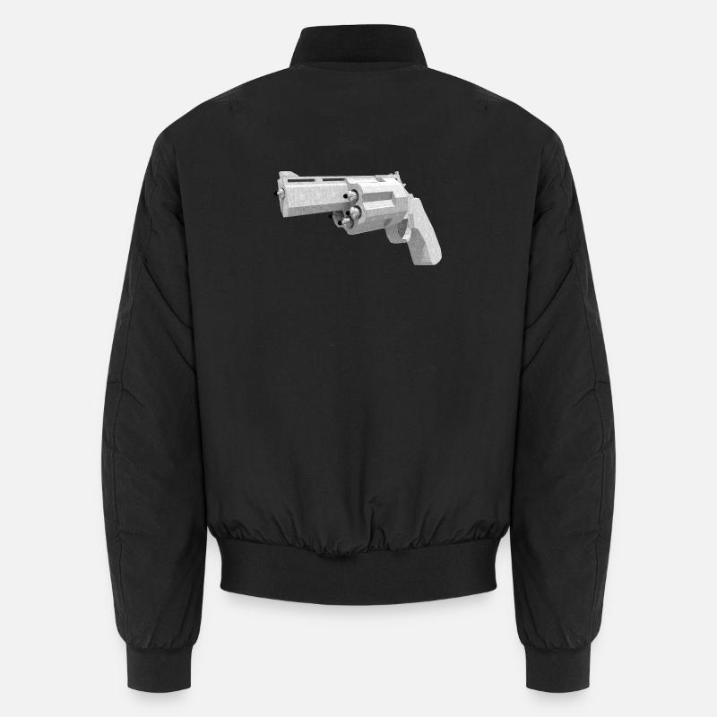 Humanized Pistol - Unisex Bomber Jacket - black