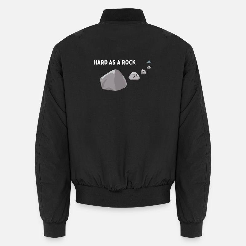 Hart wie ein Stein - Unisex Bomberjacke - Schwarz