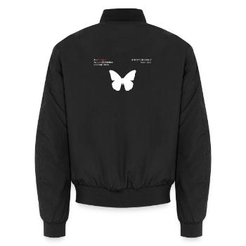 Papillon - Bomber unisexe - noir - Dos - AI Model Male 185 light (185cm)