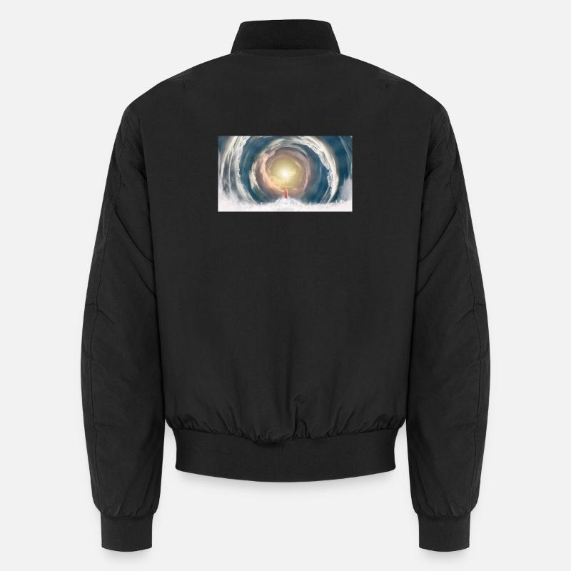 Faisceau de lumière céleste - Bomber unisexe - noir
