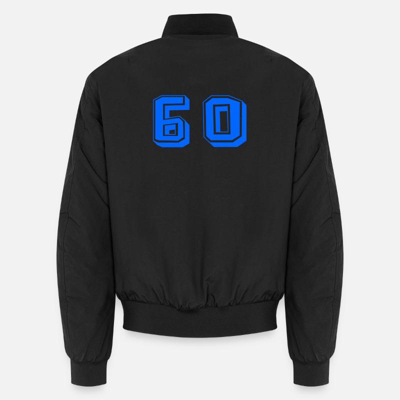 60. 60 YEARS. 60th ANNIVERSARY. 60TH BIRTHDAY. Unisex Bomber Jacket