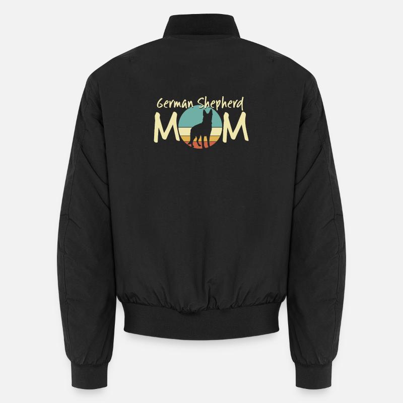 Deutscher Schäferhund Mama Retro Design Unisex Bomberjacke