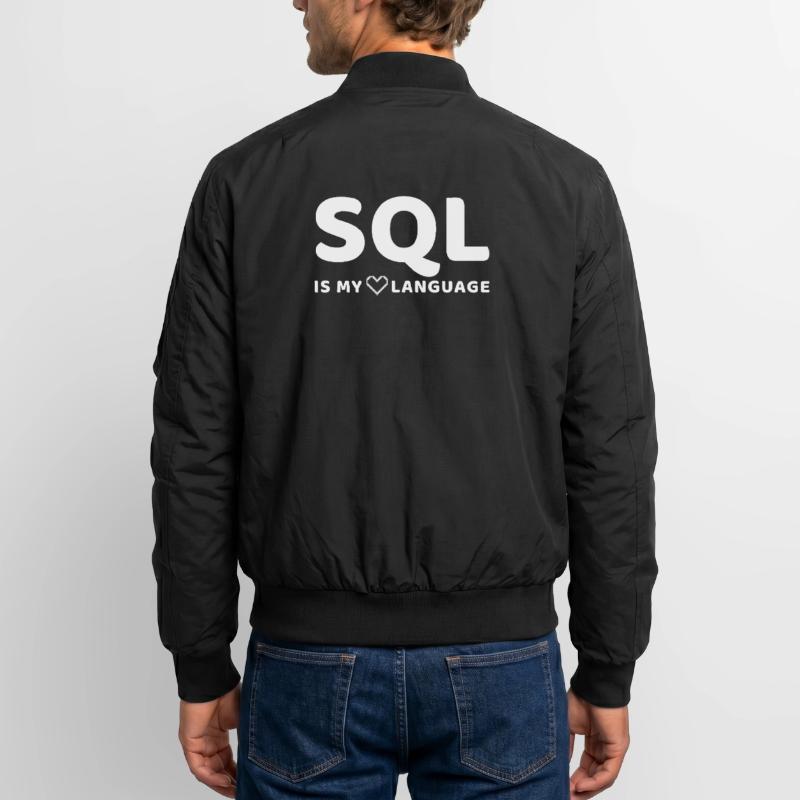 Celestial Code Pattern on Dark Background Unisex Bomber Jacket