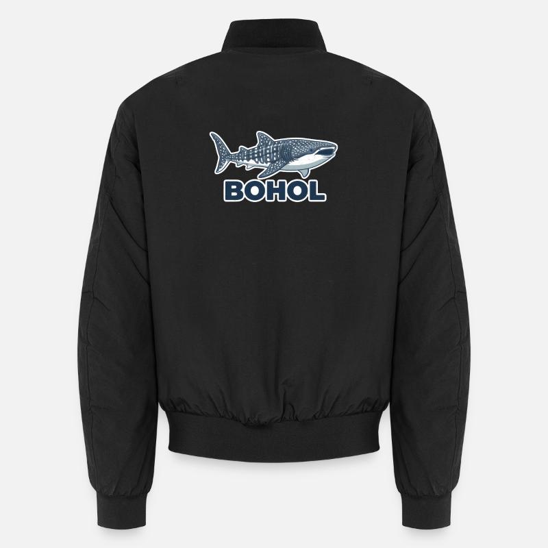 Bohol Whale Shark Motif Unisex Bomber Jacket