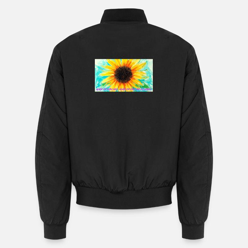 Sonnenblume Farbrausch Kunst Unisex Bomberjacke