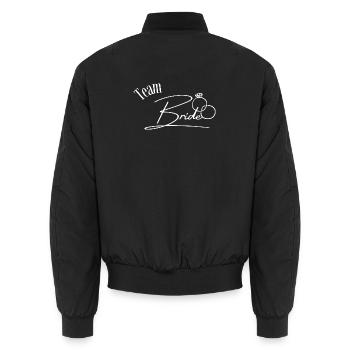 Team Bride - Unisex Bomberjacke - Schwarz - Hinten - AI Model Male 185 light (185cm)