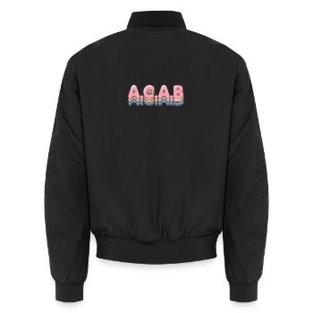 A.C.A.B - Antifa Tee - Bomber unisexe - noir - Dos - AI Model Male 185 light (185cm)