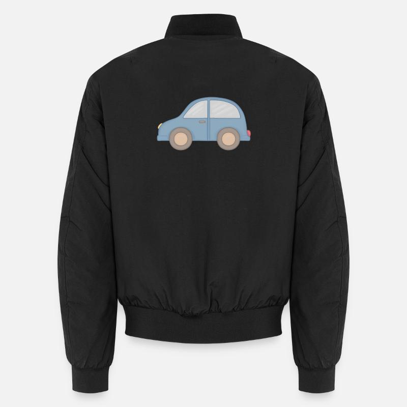 Kleines Blaues Auto Grafik - Unisex Bomberjacke - Schwarz