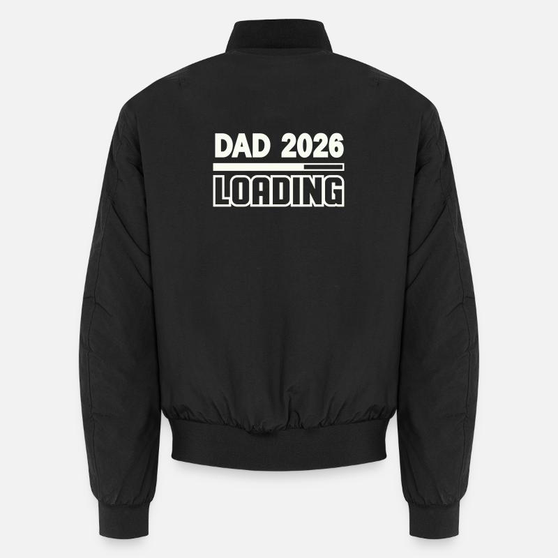 dad_2026_loading- - Unisex Bomber Jacket - black