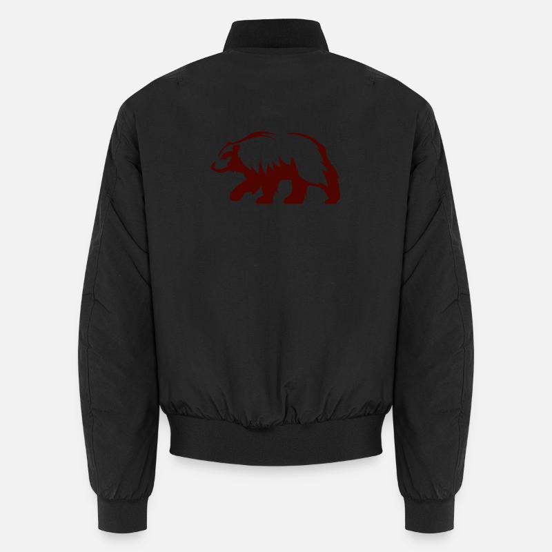 Waldbär Silhouette Unisex Bomberjacke