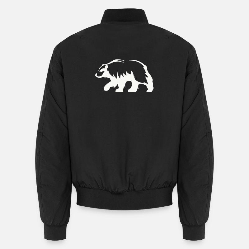Bär Silhouette Unisex Bomberjacke