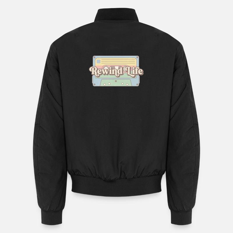 Cassette rétro Rewind Life Bomber unisexe