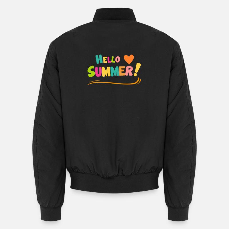Hello Summer Farbexplosion - Unisex Bomberjacke - Schwarz