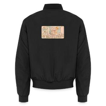 Dance Like Nobody's Watching - Unisex Bomber Jacket - black - Back - AI Model Male 185 light (185cm)
