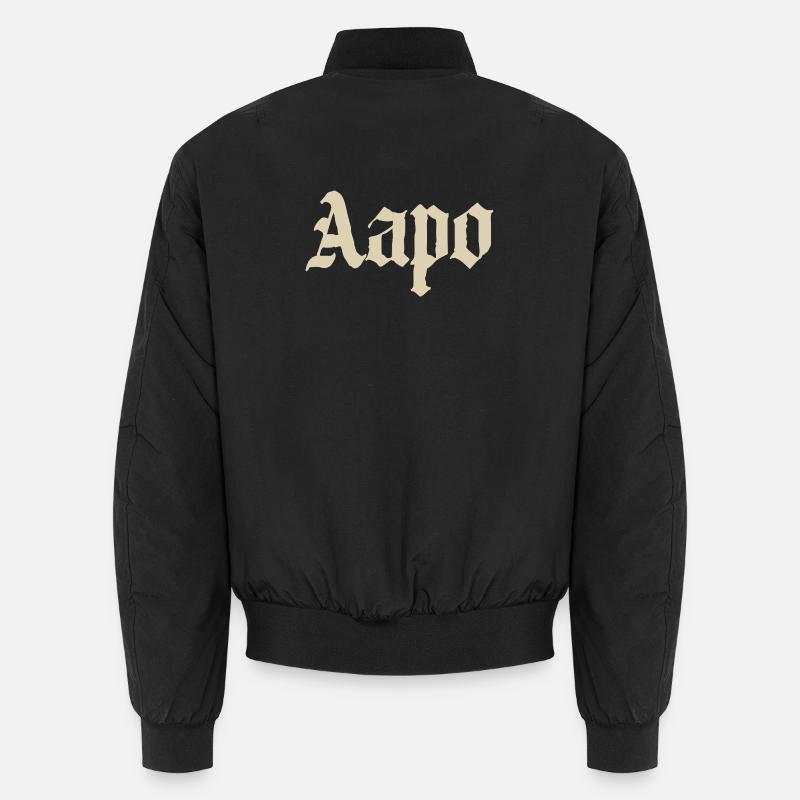 Aapo Gothic Name - Unisex Bomber Jacket - black