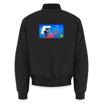 Floateers 2 - Unisex Bomberjacke - Schwarz - Hinten - AI Model Male 185 light (185cm)