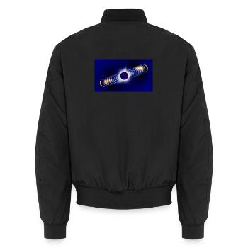 Eclipse2026 - Bomber unisexe - noir - Dos - AI Model Male 185 light (185cm)