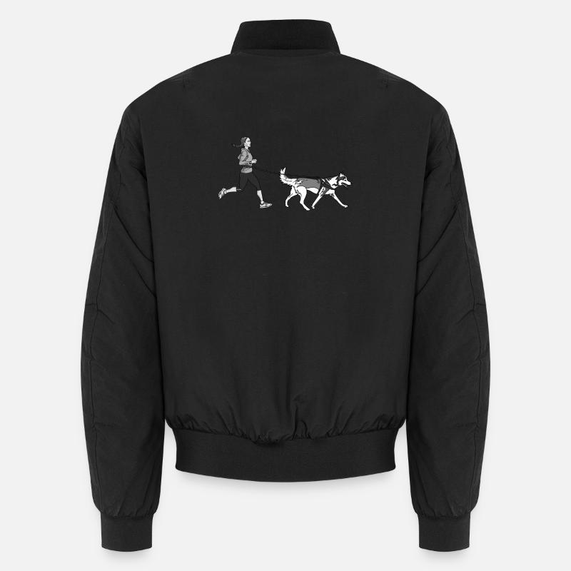 Canicross - Bomber unisexe - noir