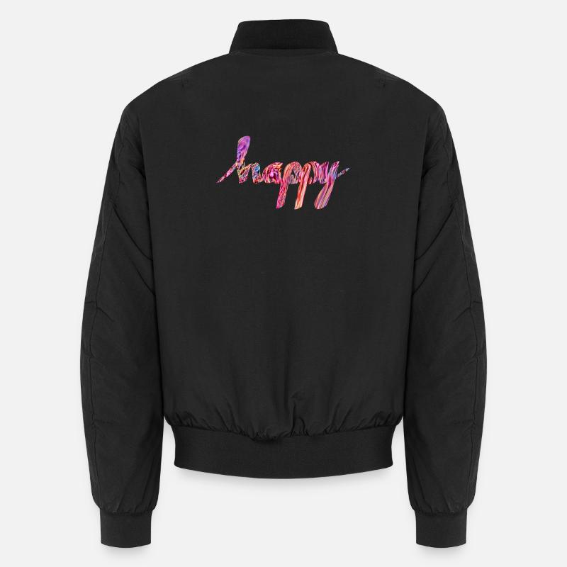 happy Unisex Bomber Jacket