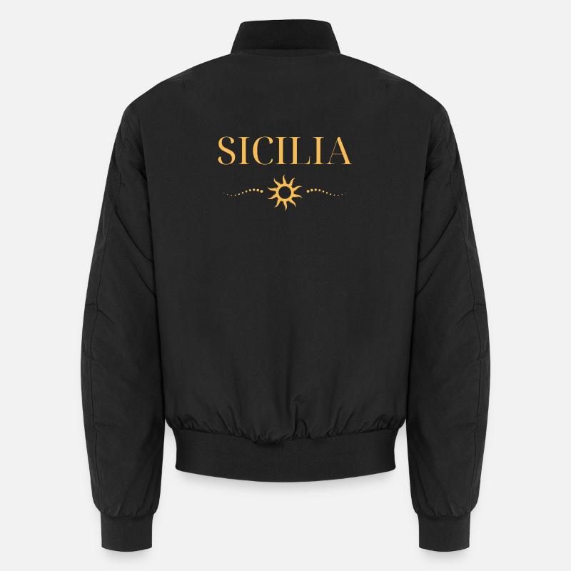 Soleil sicilien motif côtier Bomber unisexe